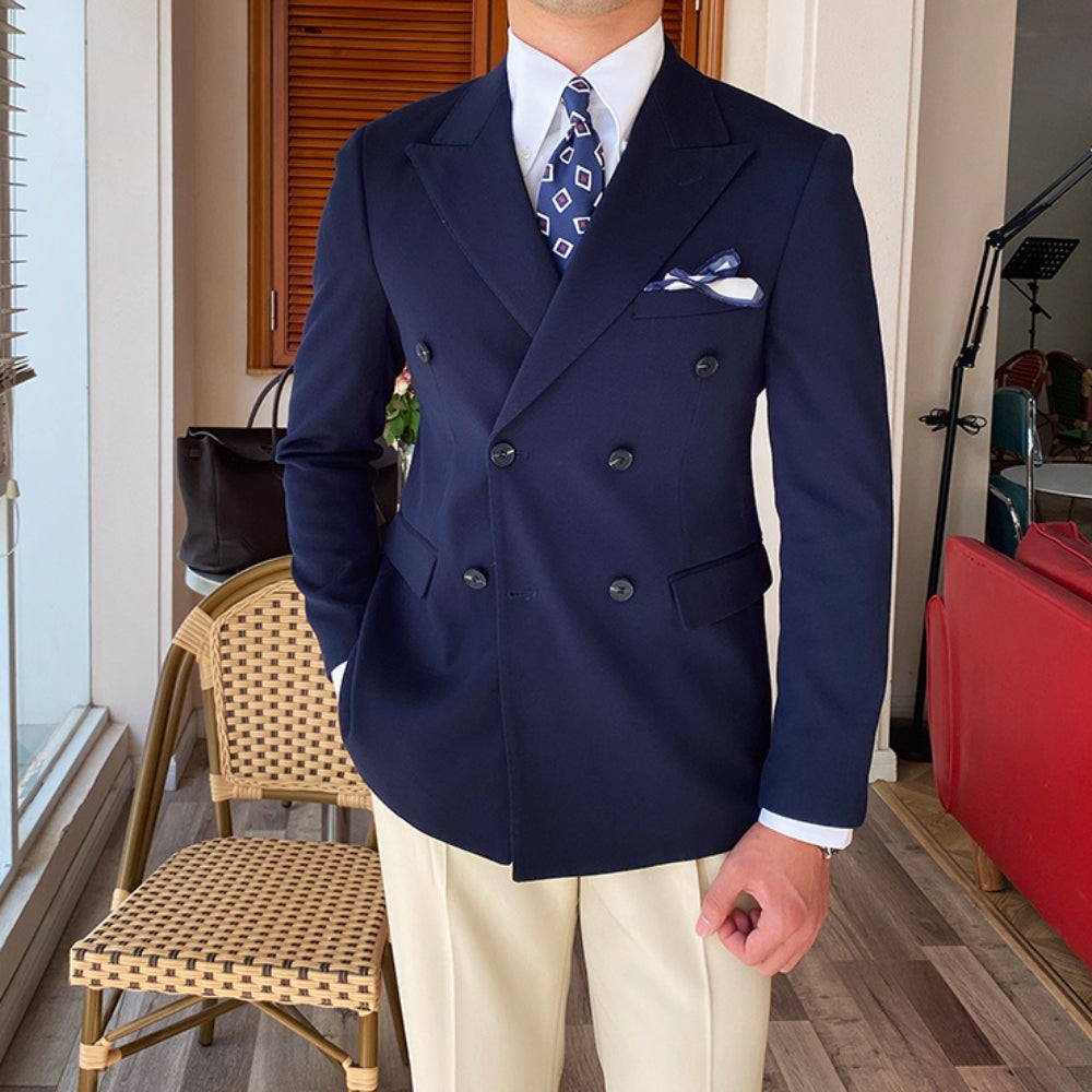 MV Double Breasted Slim Fit Jacket