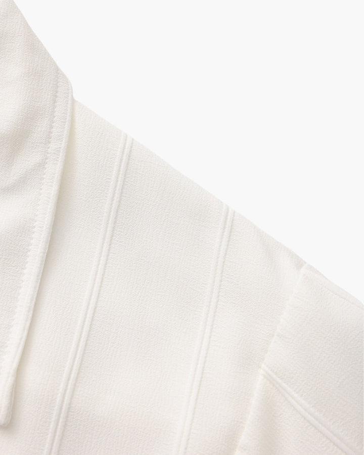 Men's Long Sleeve Ribbed Collar Shirt