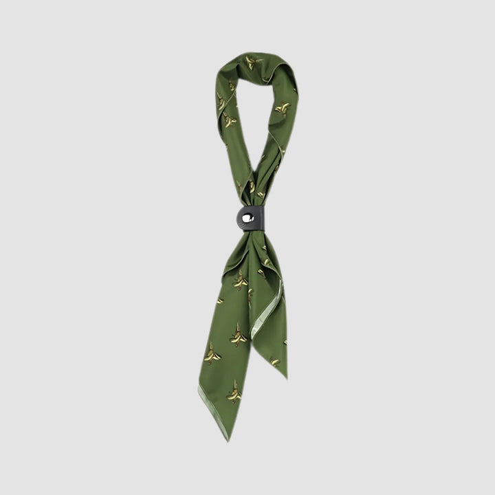 MV Retro Print Silk Scarf