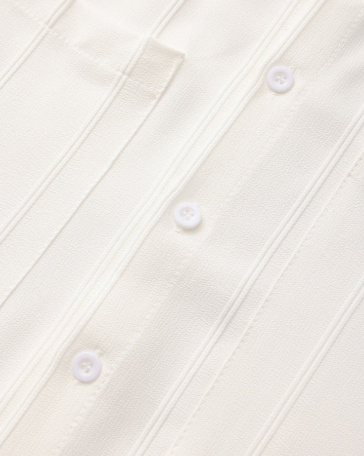 Men's Long Sleeve Ribbed Collar Shirt