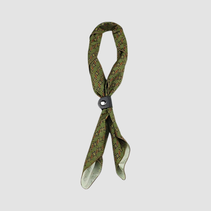 MV Retro Print Silk Scarf