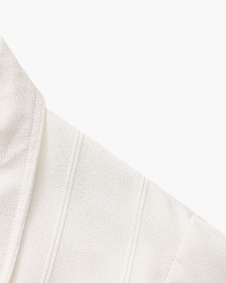 Men's Long Sleeve Ribbed Collar Shirt