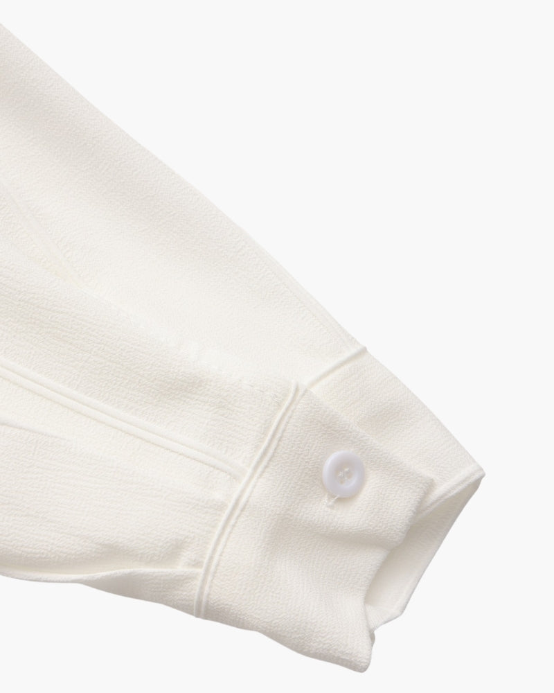 Men's Long Sleeve Ribbed Collar Shirt