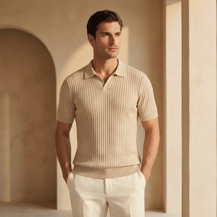 Men’s Striped Polo Shirt