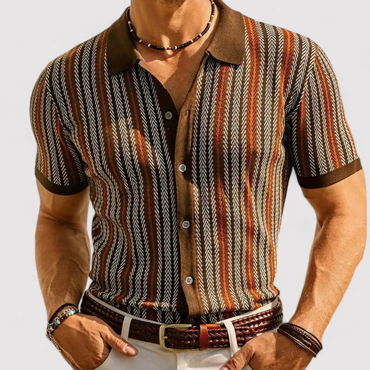 Men’s Striped Jacquard Shirt
