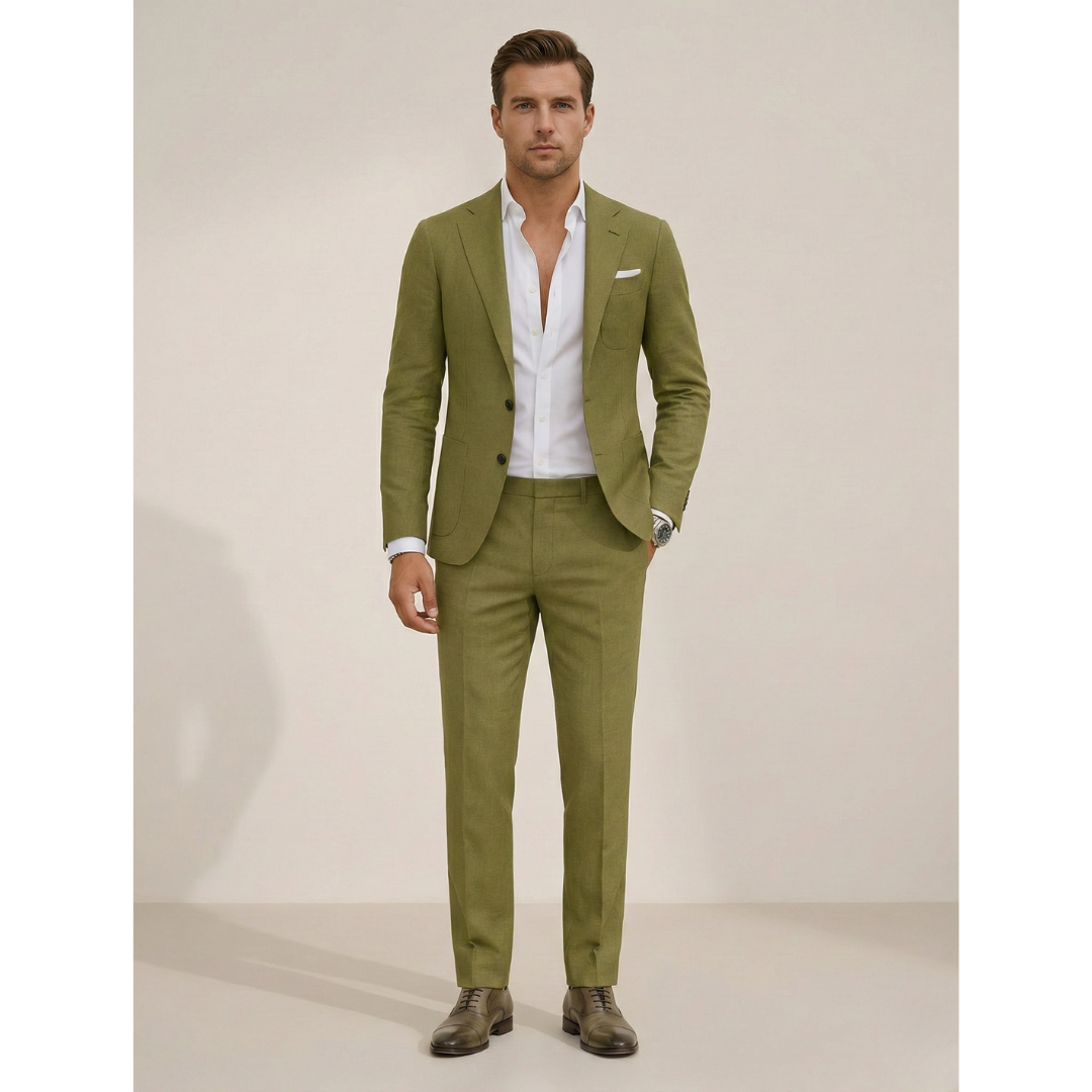 Men's Lightweight Two-Piece Suit – Perfect for Spring and Summer Events