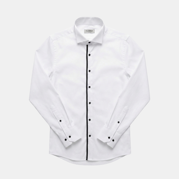 Buttons Long Sleeve Formal Tuxedo Shirt Men
