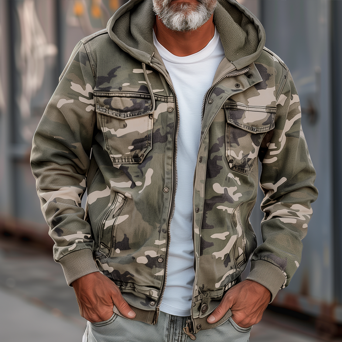 Arnoldo I Jas With Camouflage Pattern - Last Day 50% Off!