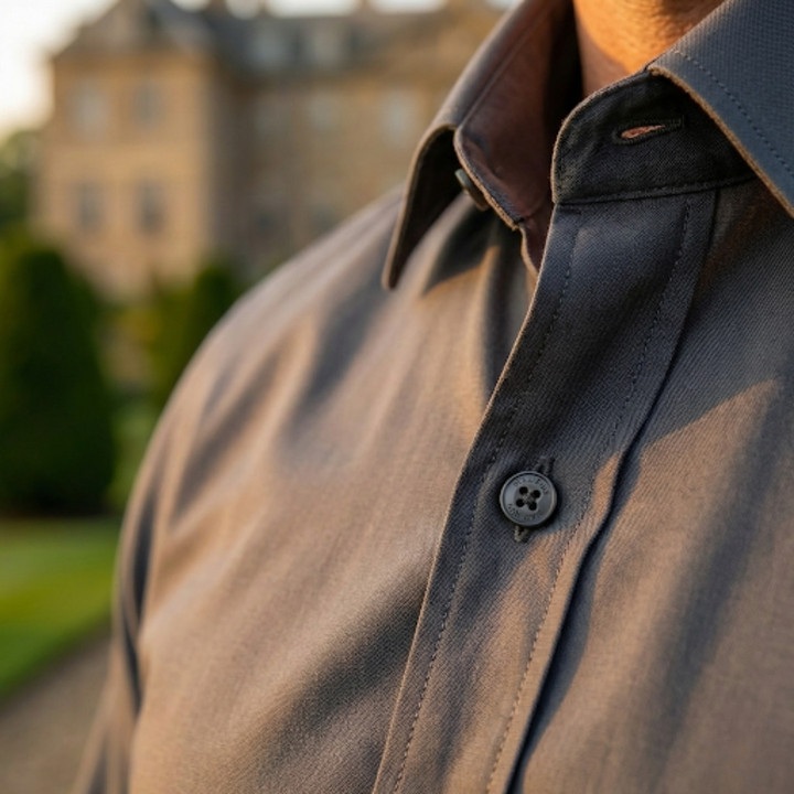 Men's Classic Shirt – Timeless Notched Collar Style