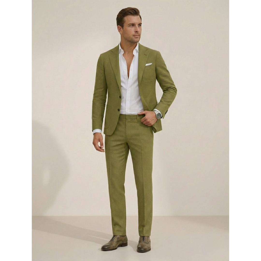 Men's Lightweight Two-Piece Suit – Perfect for Spring and Summer Events