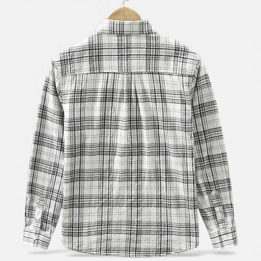Long Sleeve Oversized Casual Pocket Shirt Men