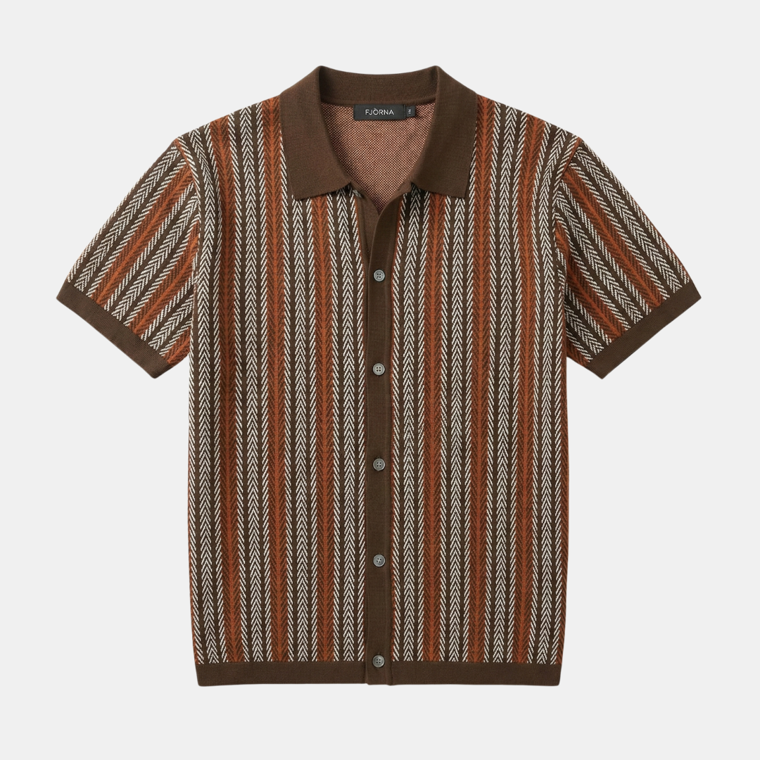 Men’s Striped Jacquard Shirt