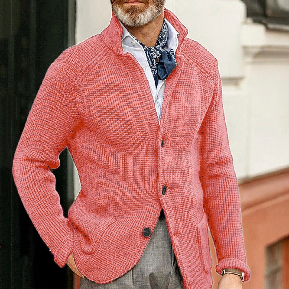 MV Slim-Fit Stand Collar Knitted Sweater