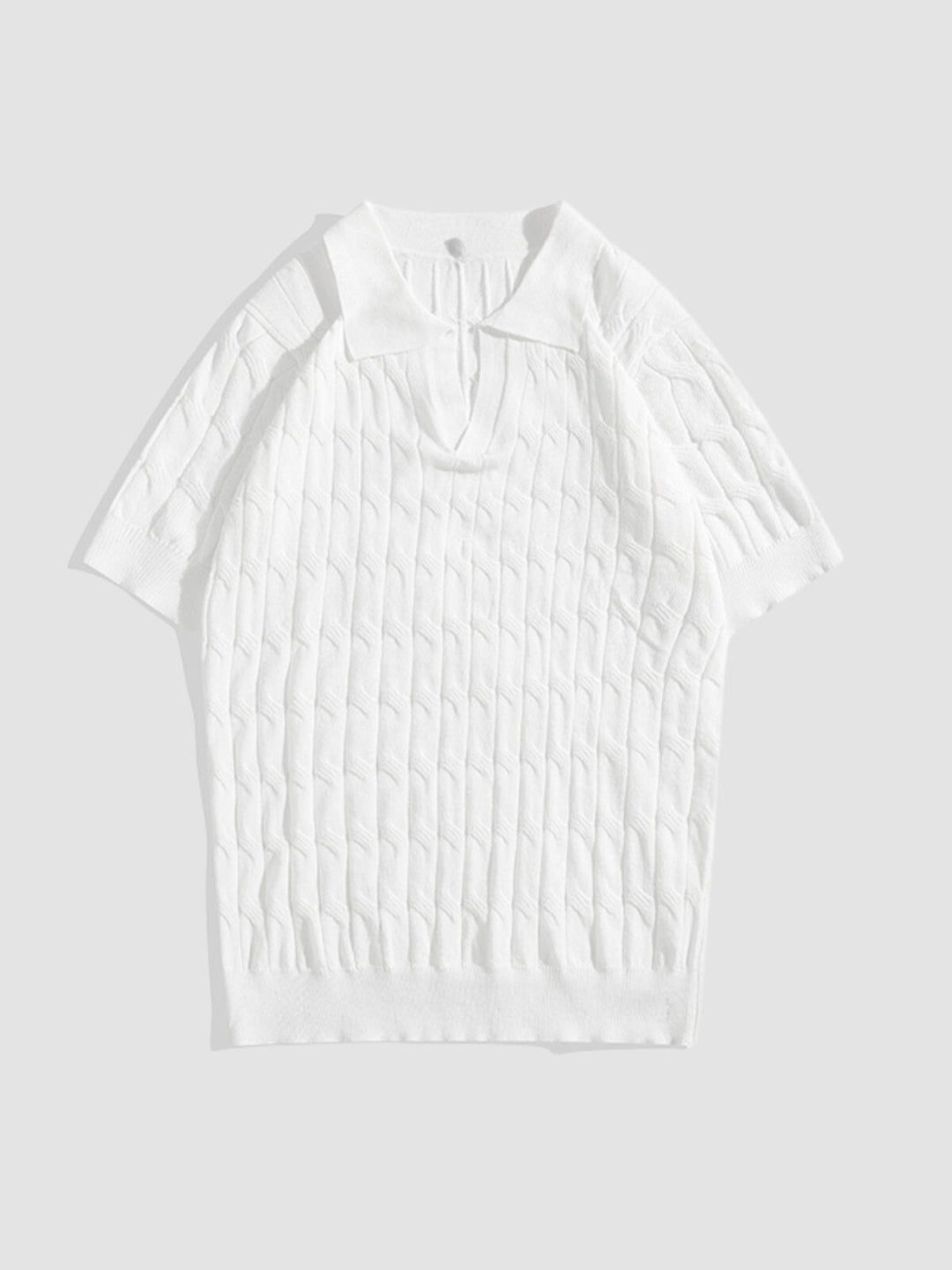 MV Slim-Fit Knitted Polo T-Shirt