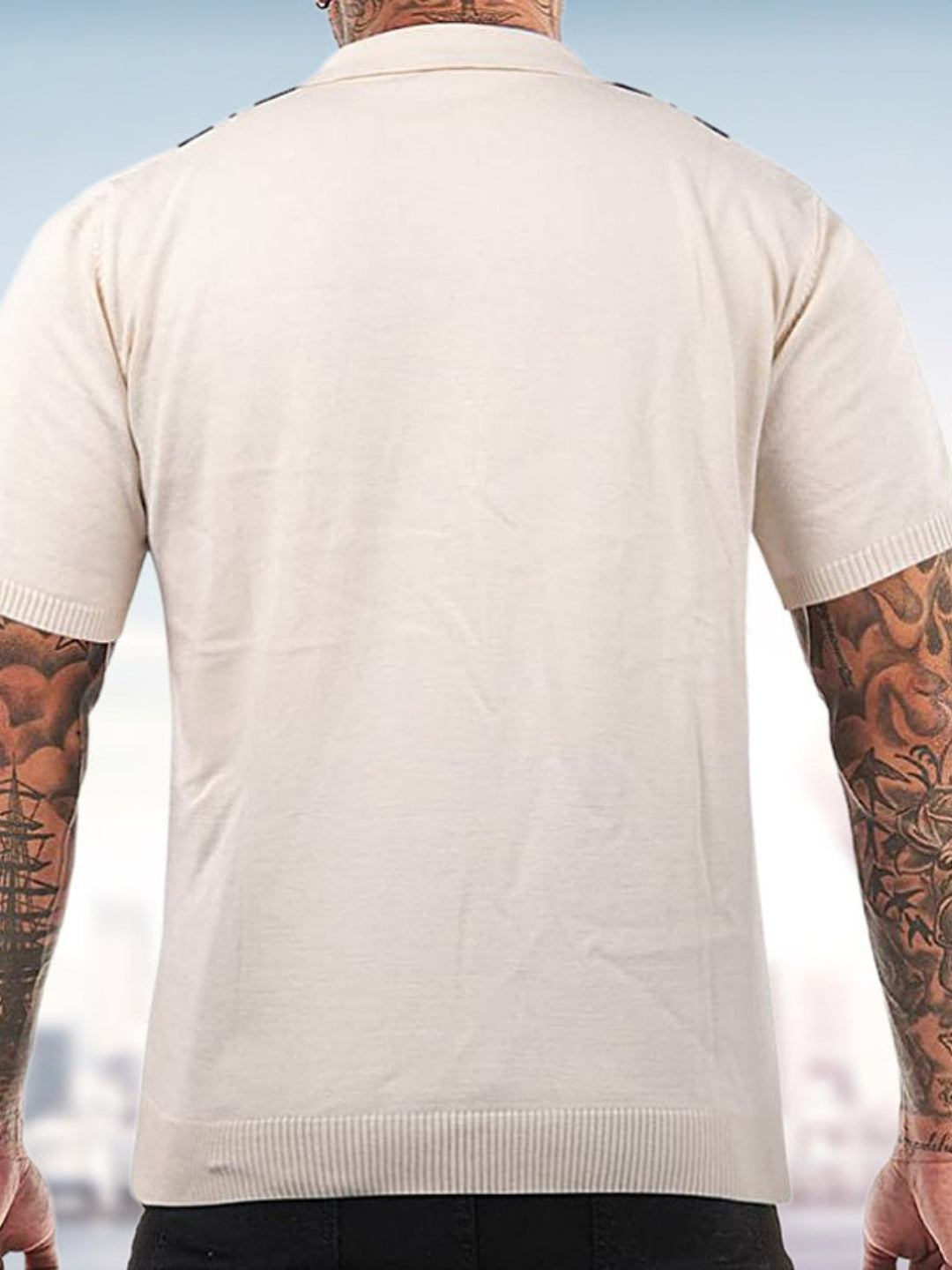 MV Slim Fit Lapel Collar Casual Polo T-Shirt