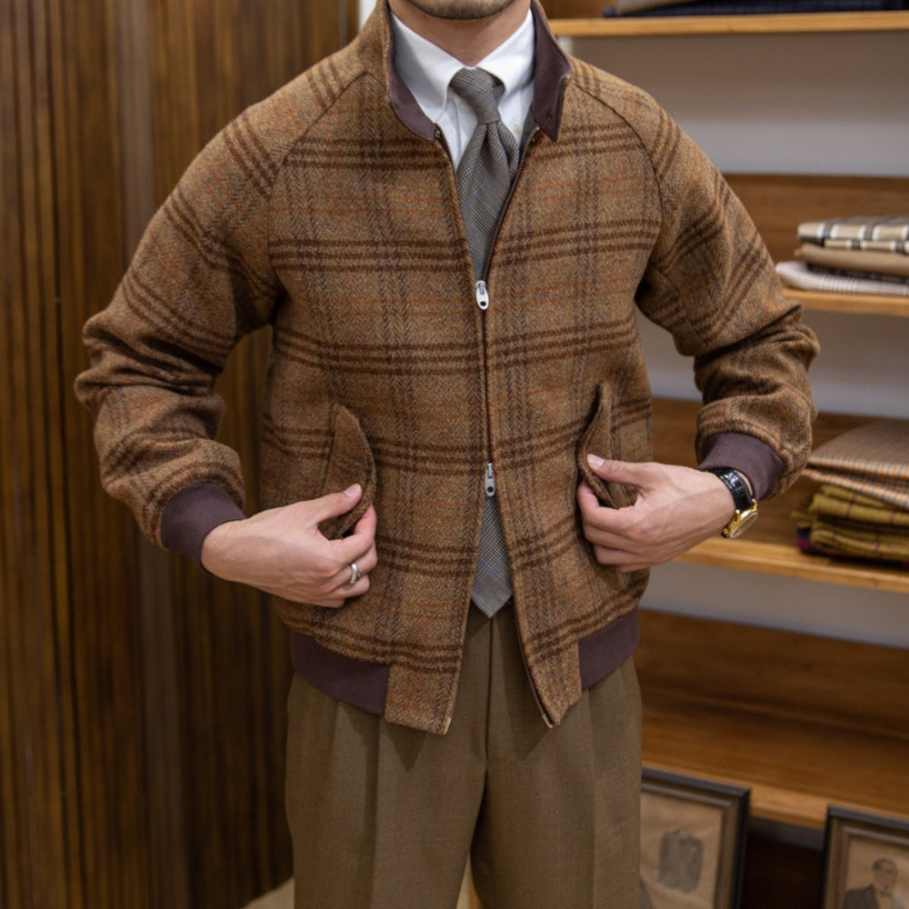 MV Italian Vintage Wool Harrington Jacket