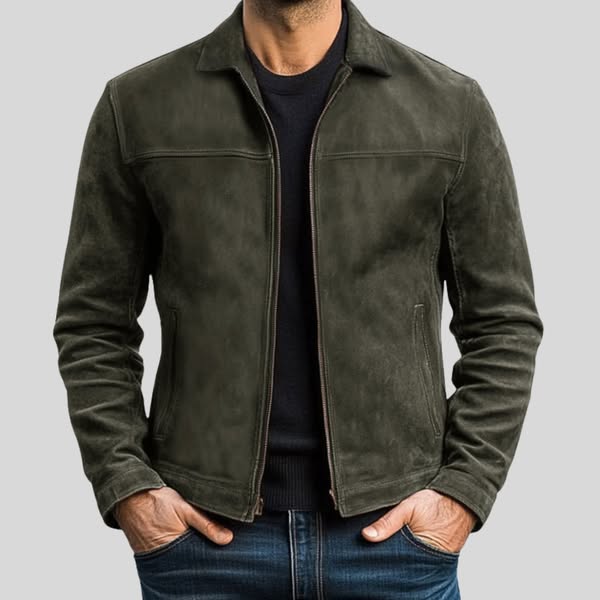 Fynn - Leather Jacket with Zipper | Last Day 80% Off!