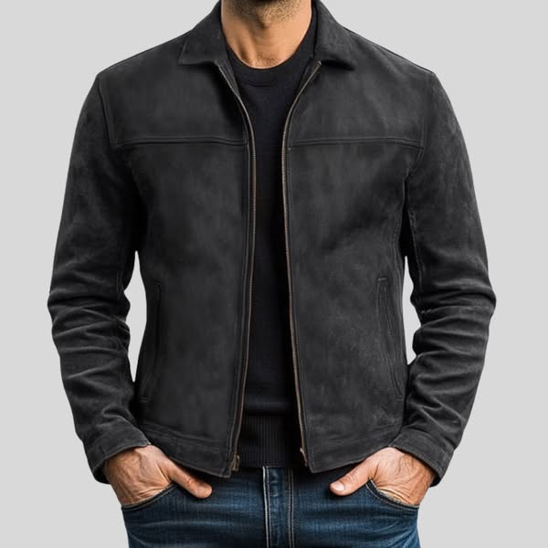 Fynn - Leather Jacket with Zipper | Last Day 80% Off!
