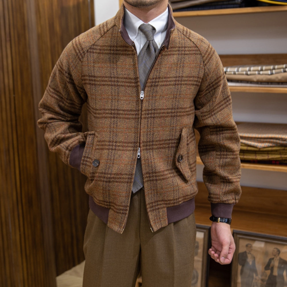 MV Italian Vintage Wool Harrington Jacket