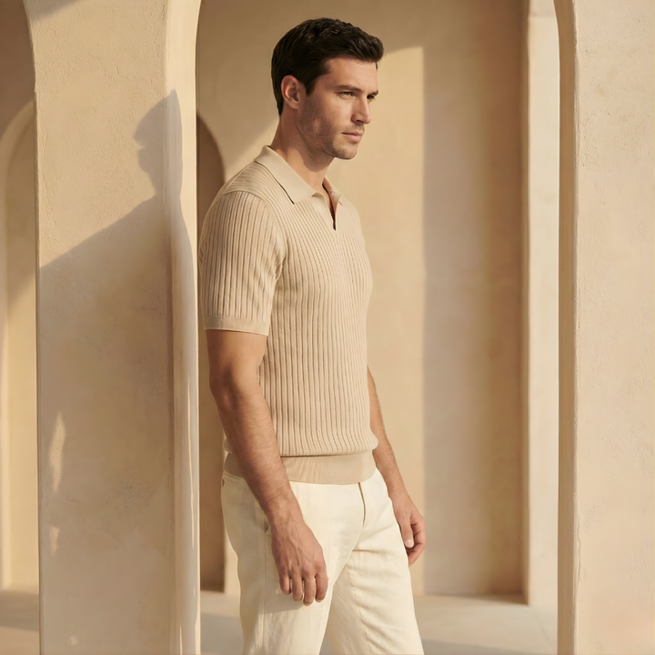 Men’s Striped Polo Shirt
