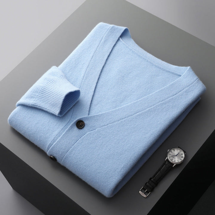 MV V-Neck Woolen Cashmere Cardigan