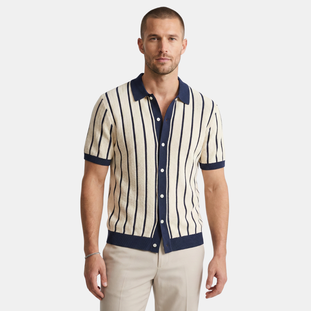 Men’s Striped Short Sleeve Shirt