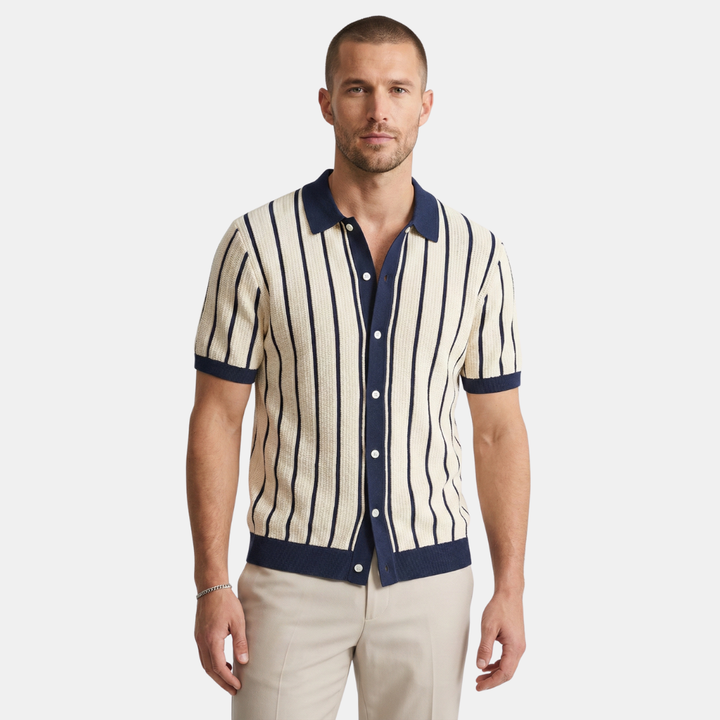 Men’s Striped Short Sleeve Shirt