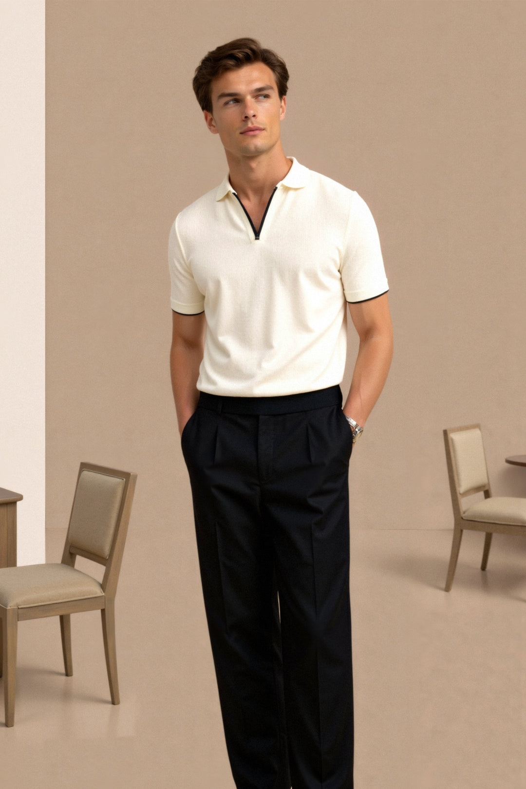 Men’s Polo Collar Casual T-Shirt