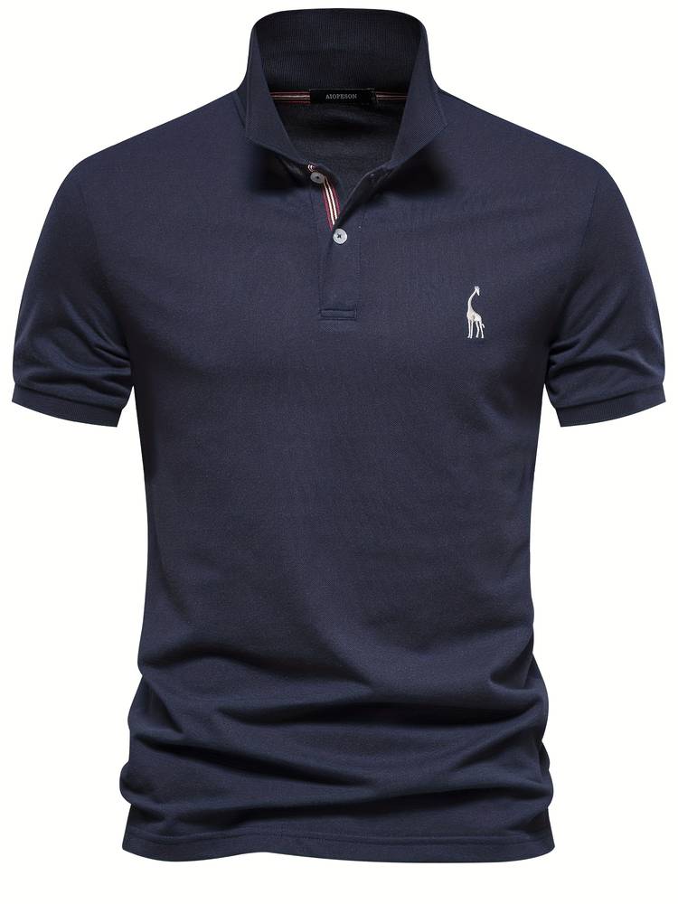 Cotton Polo Giraffe Shirt for Men