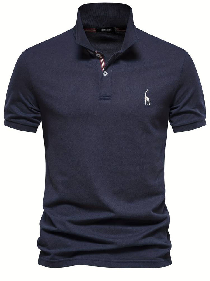 Cotton Polo Giraffe Shirt for Men