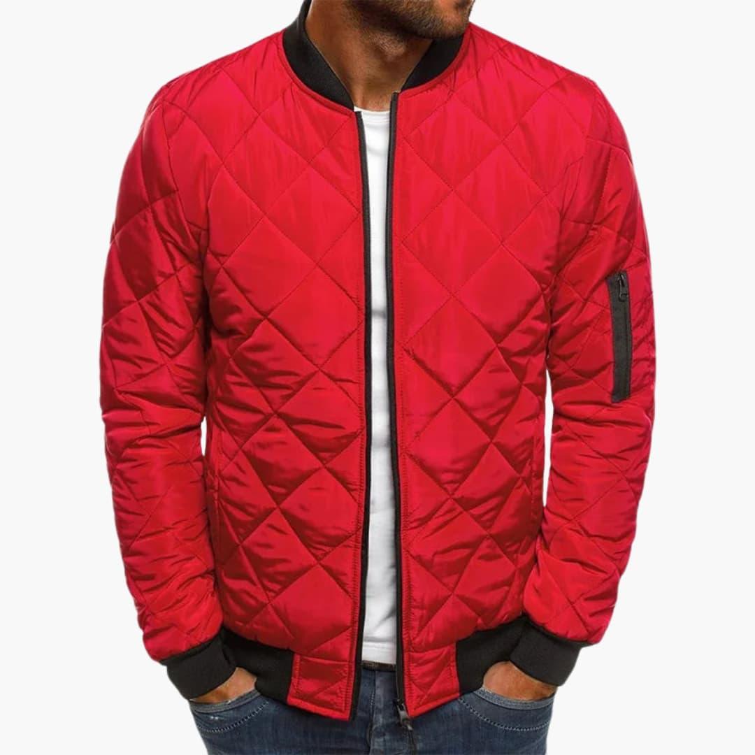 Florian | Bomber Jacket with Diamond Pattern