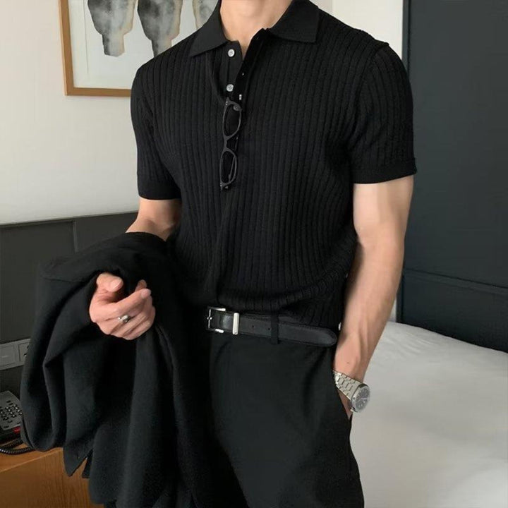 MV Loose Knit Polo T-Shirt