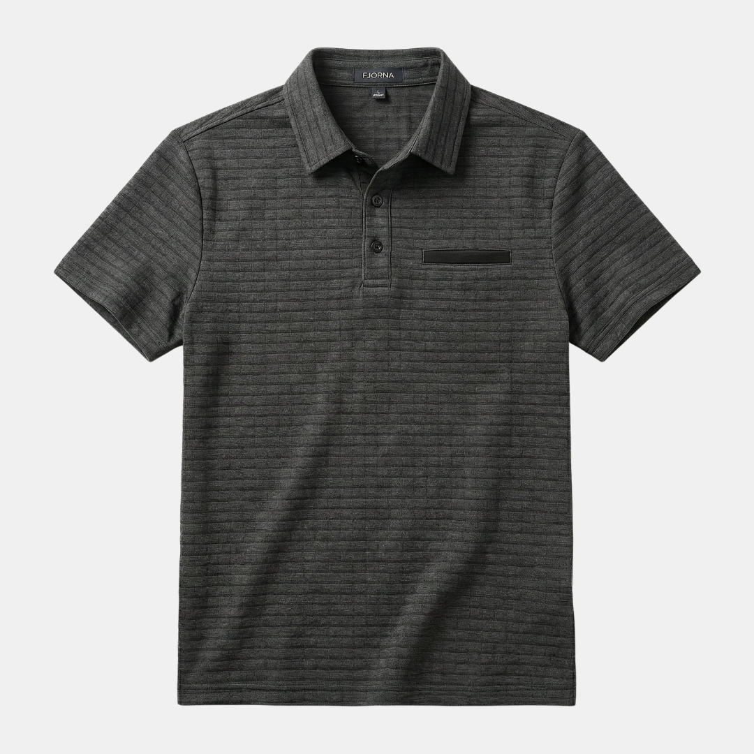 Patterned Sports Polo Shirt Men
