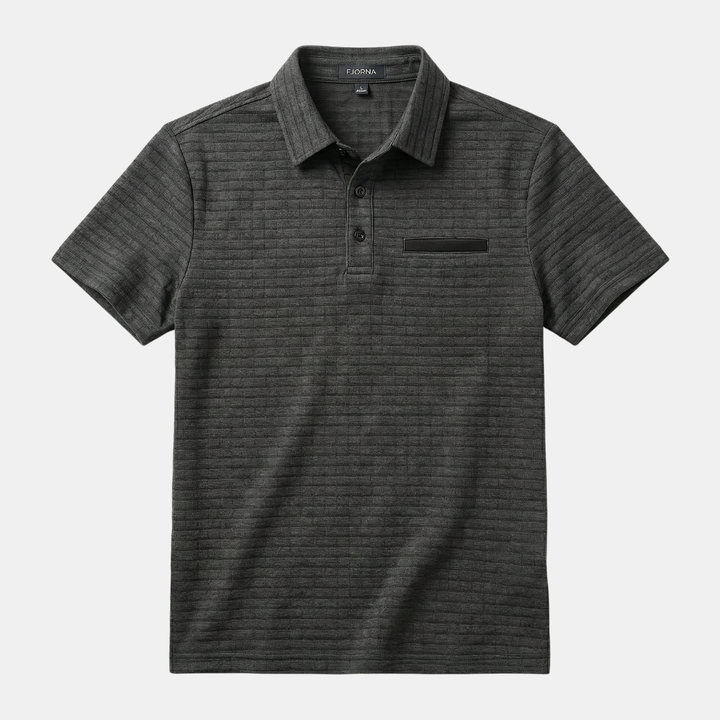 Patterned Sports Polo Shirt Men