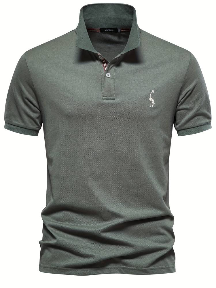 Cotton Polo Giraffe Shirt for Men