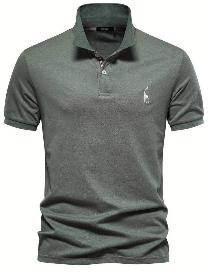Cotton Polo Giraffe Shirt for Men