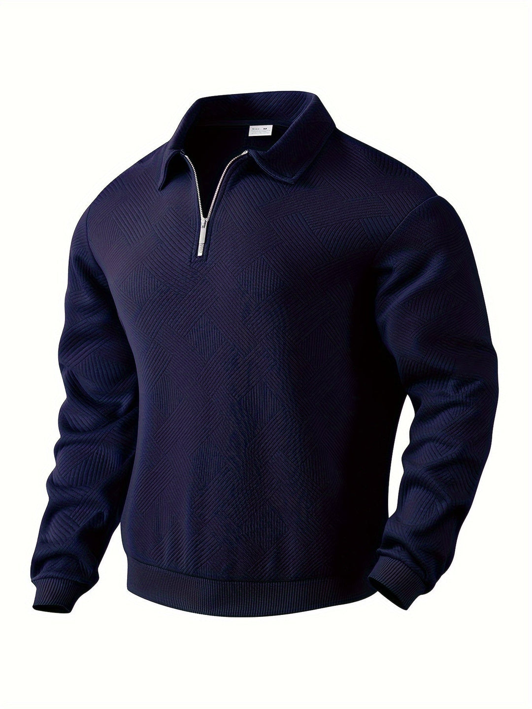 Oscar™ | Vintage Zip-Up Sweater with Geometric Design
