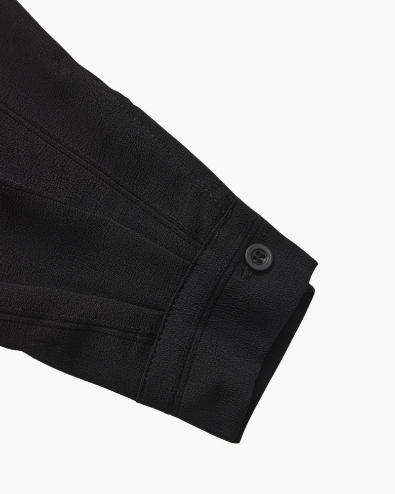 Men's Long Sleeve Ribbed Collar Shirt