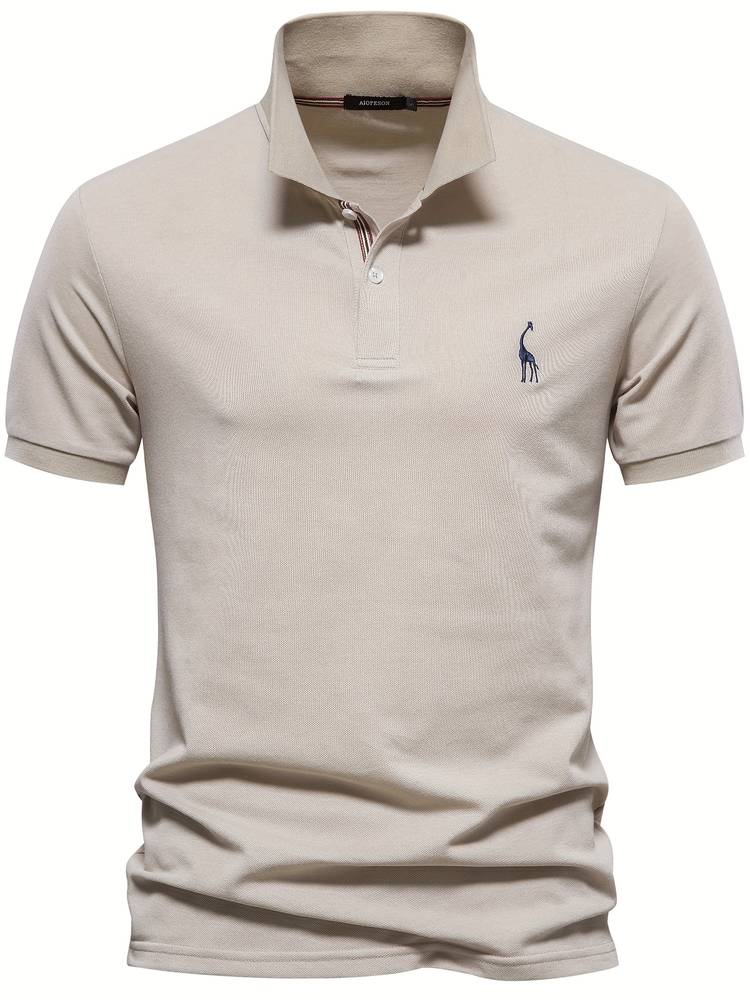 Cotton Polo Giraffe Shirt for Men