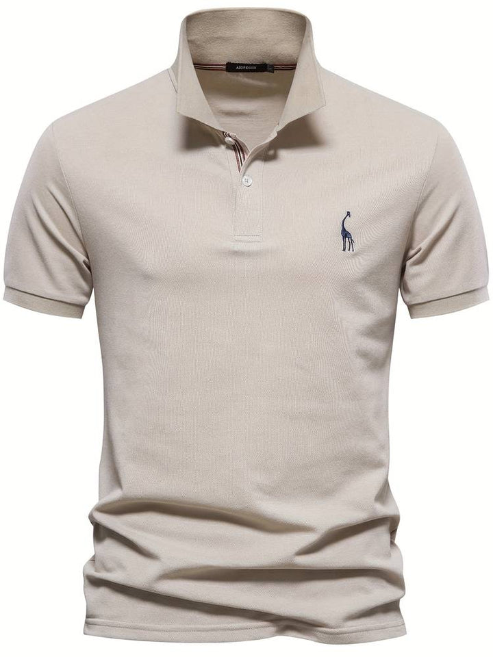 Cotton Polo Giraffe Shirt for Men