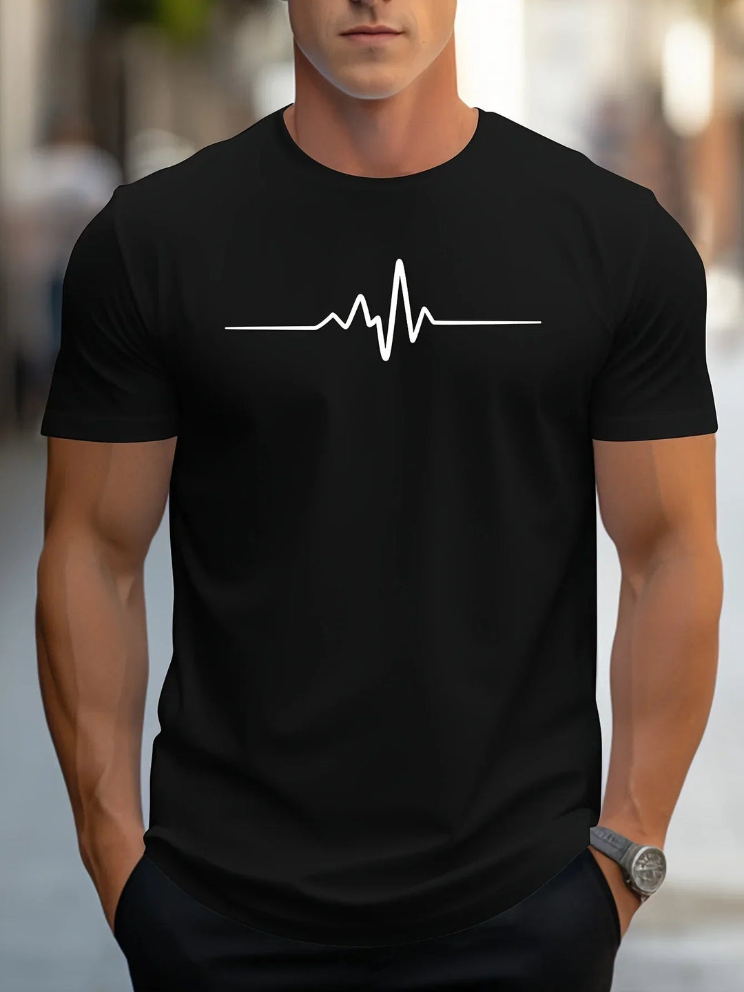 Antonio | Modern Graphic Print Slim fit T shirt