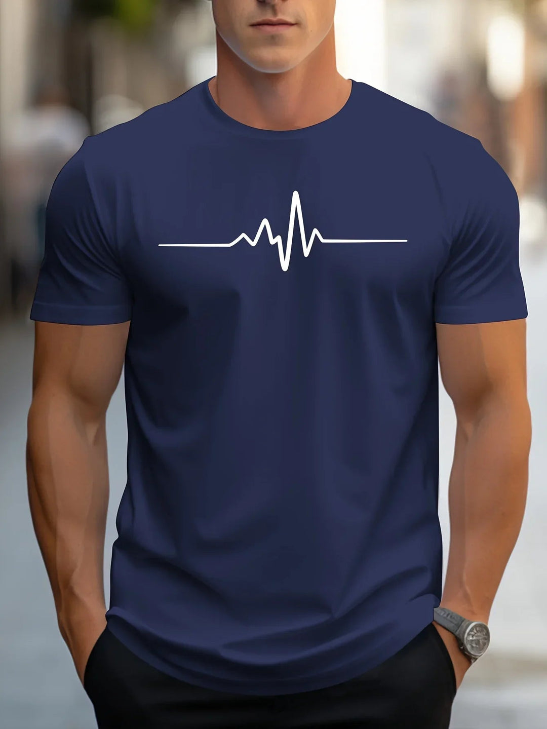 Antonio | Modern Graphic Print Slim fit T shirt