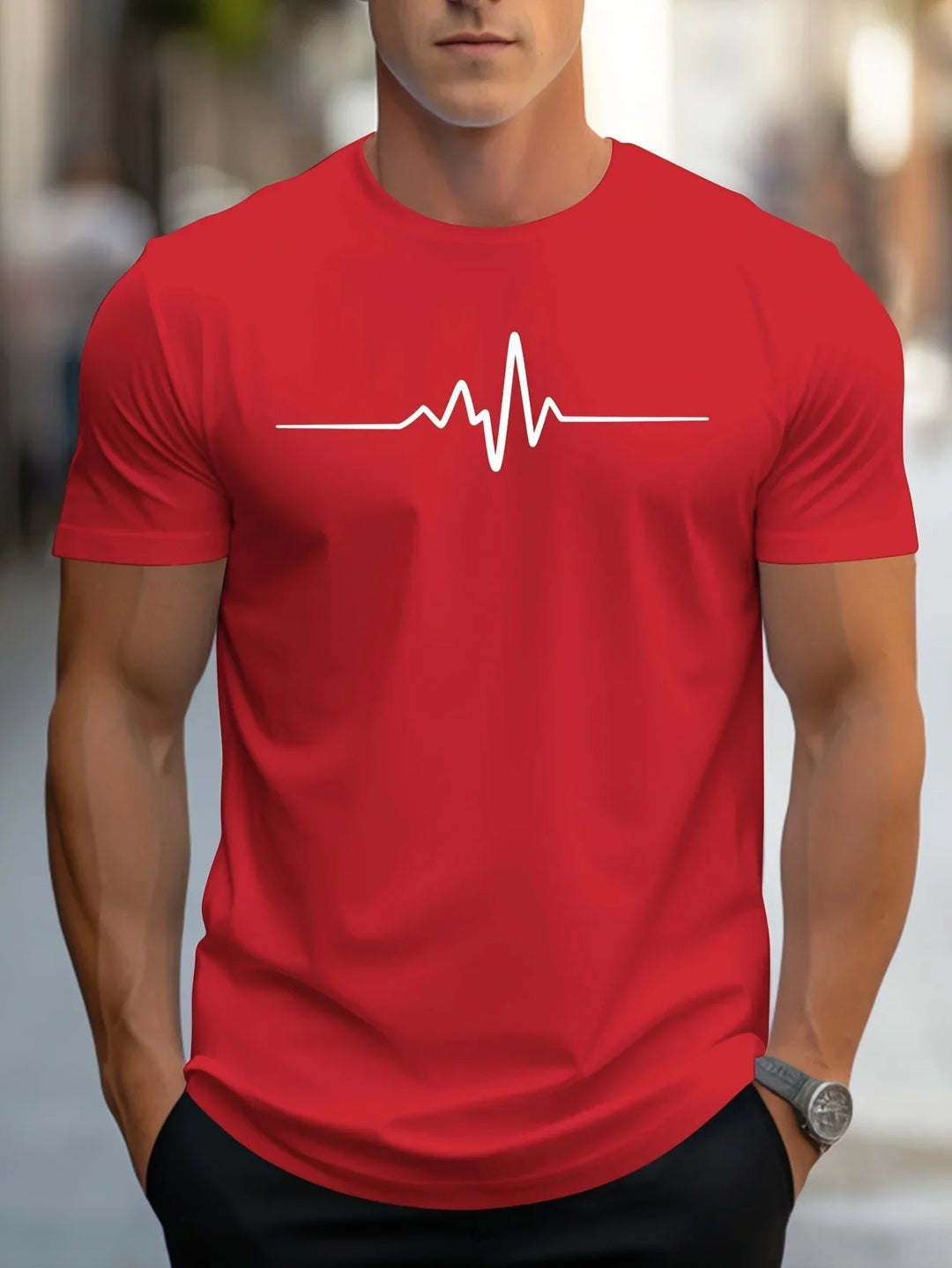 Antonio | Modern Graphic Print Slim fit T shirt