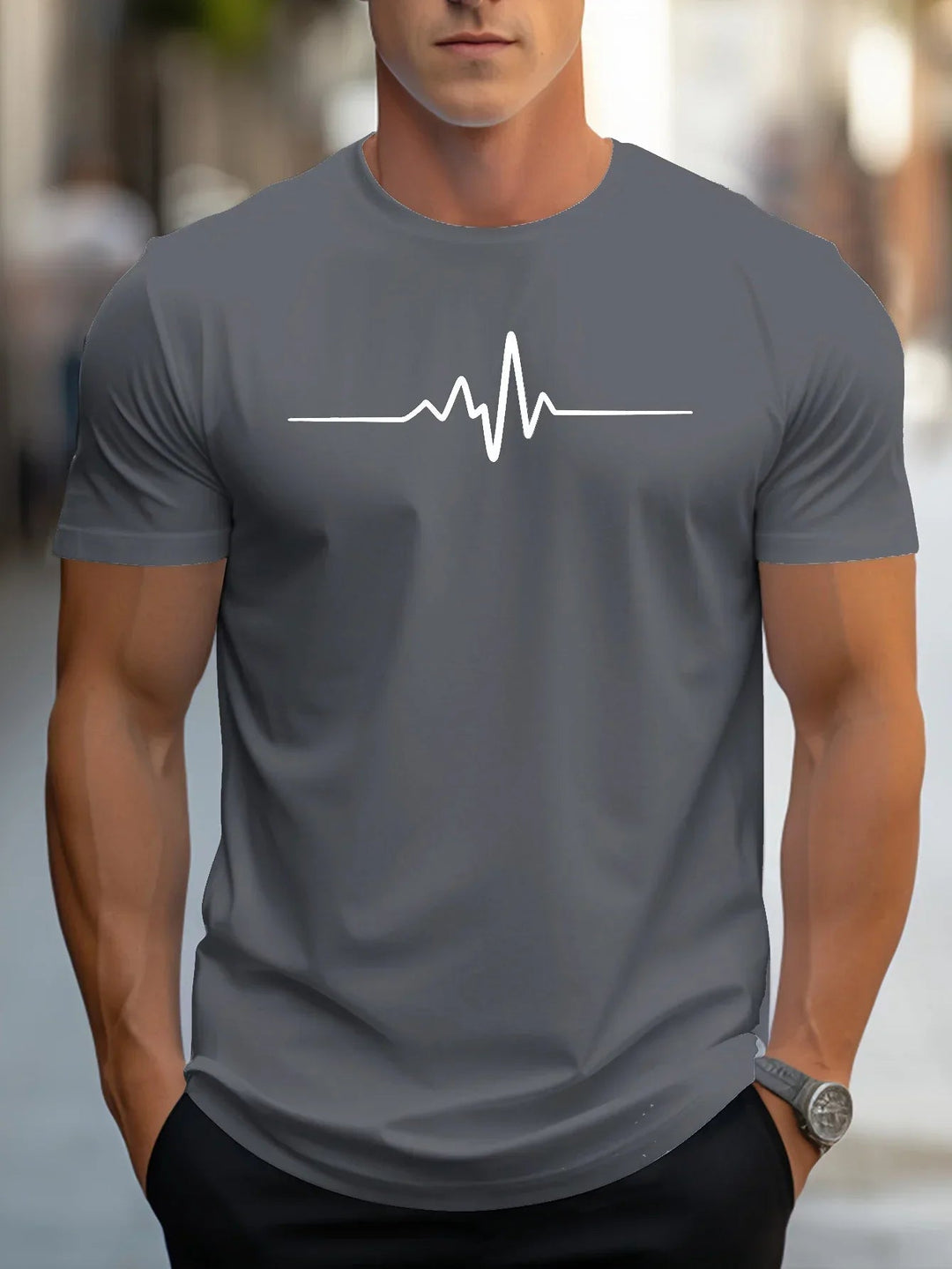 Antonio | Modern Graphic Print Slim fit T shirt
