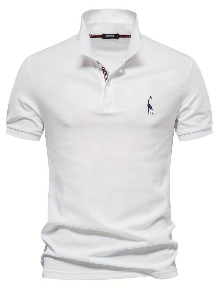 Cotton Polo Giraffe Shirt for Men