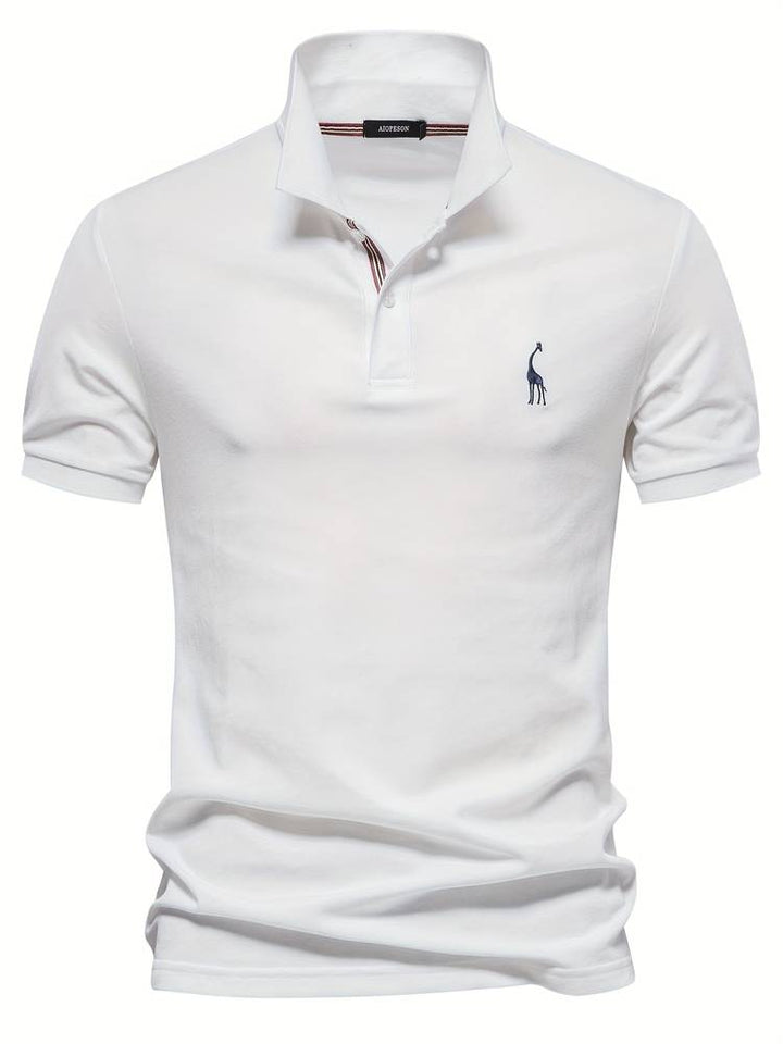Cotton Polo Giraffe Shirt for Men