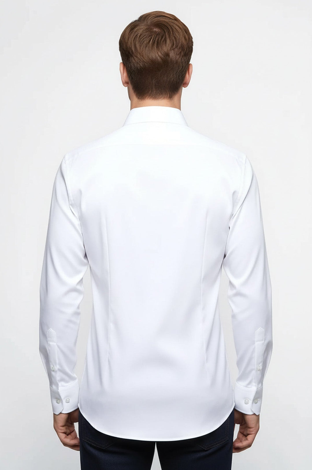 Cotton Slim Fit Long Sleeve Formal Shirt Men