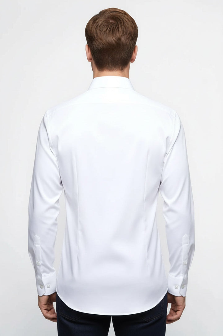 Cotton Slim Fit Long Sleeve Formal Shirt Men