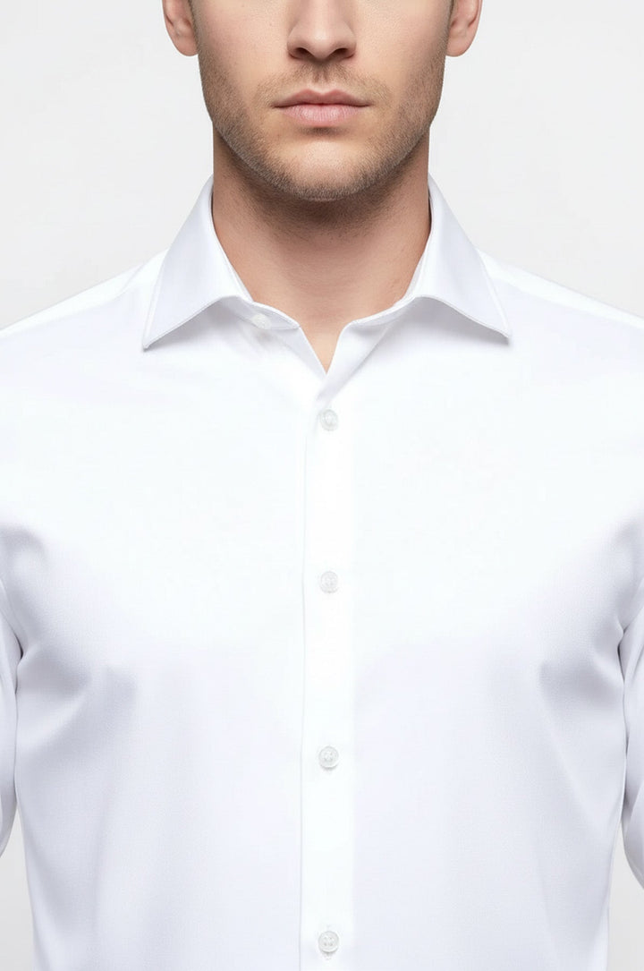 Cotton Slim Fit Long Sleeve Formal Shirt Men