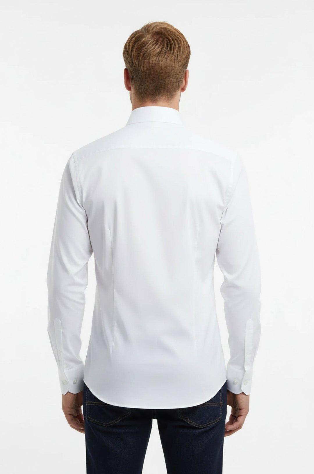 Stand Collar Cotton Formal Wedding Tuxedo Shirt Men